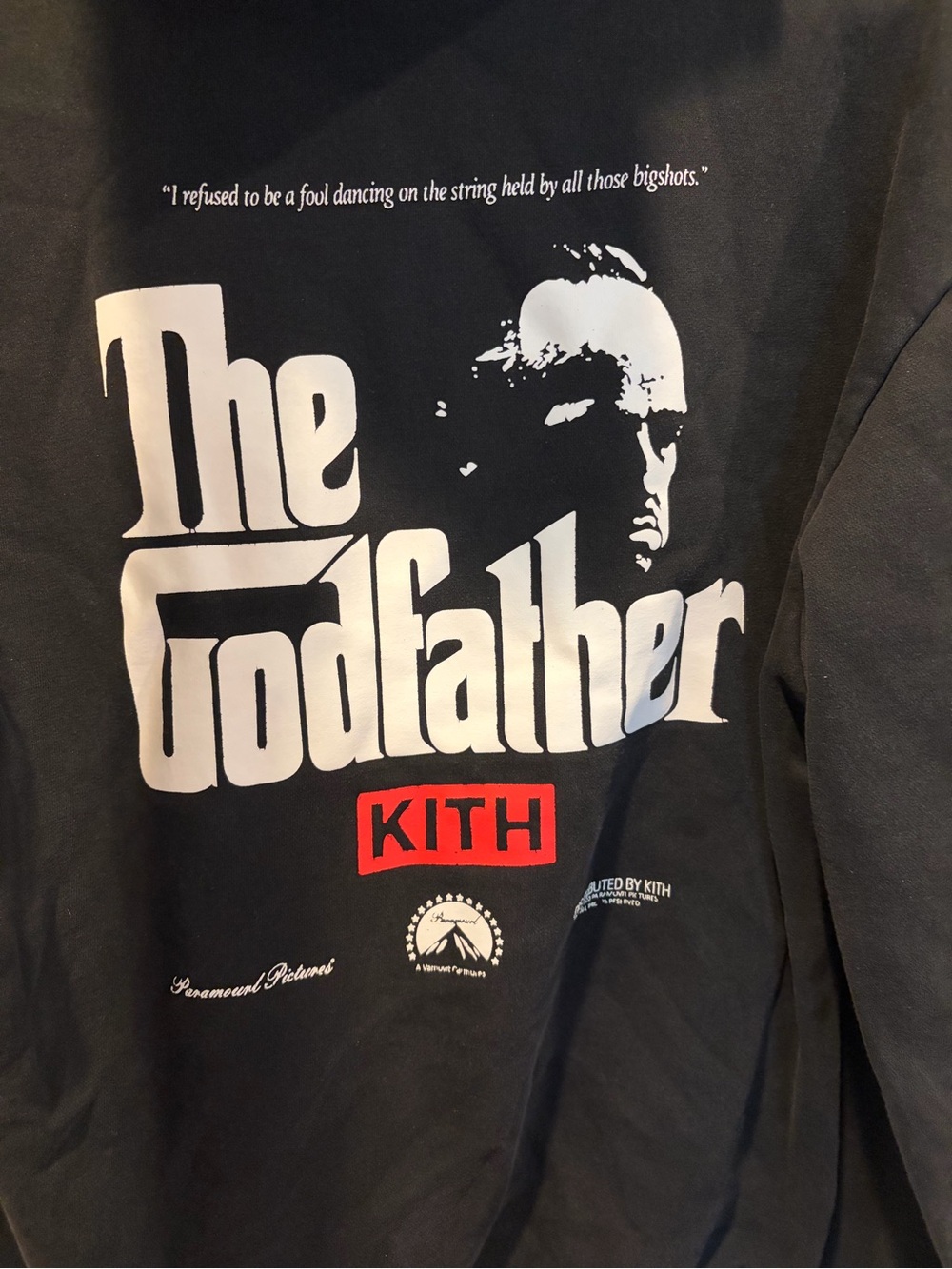 Kith The Godfather Padrino Black Pullover Hoodie XL - Picture 4 of 6